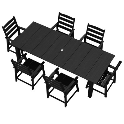Six-piece Outdoor Patio Dining Table Set