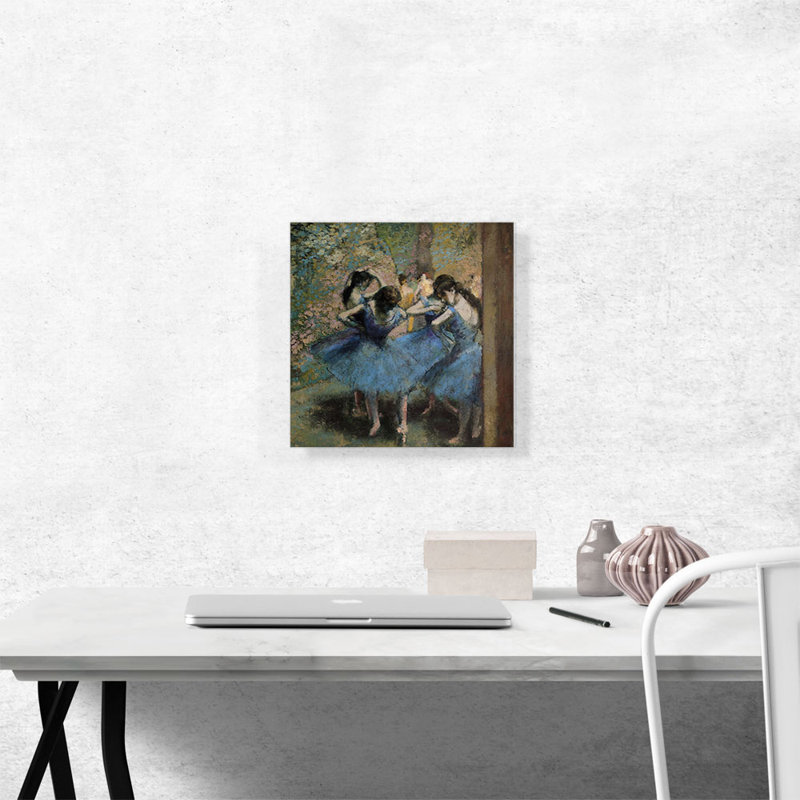 Danseurs en bleu - 1895, H 12 po x l 12 po x P 0,75 po