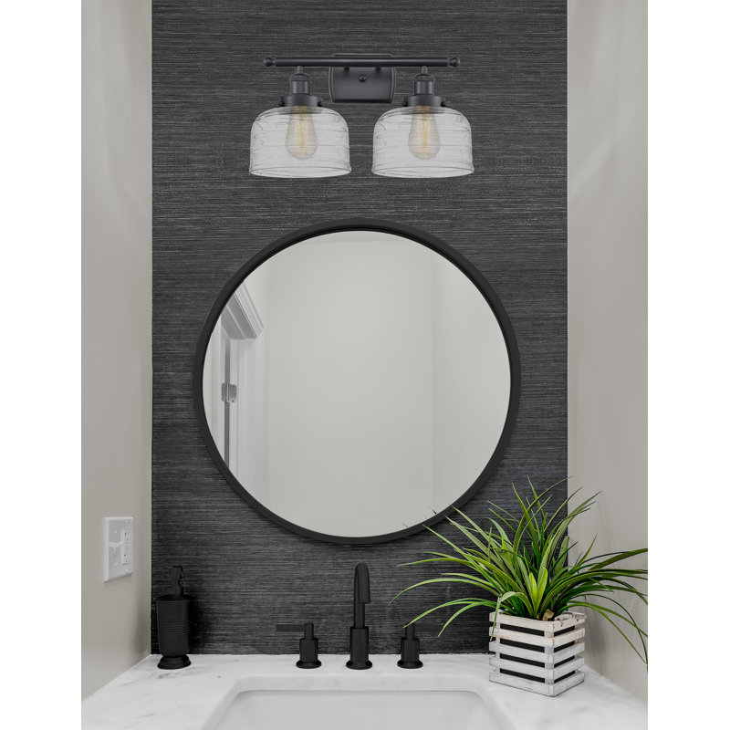 2 - Light Dimmable LED Bath Bar, Matte Black
