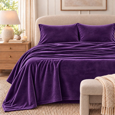 Ensembles de draps en velours ultra doux