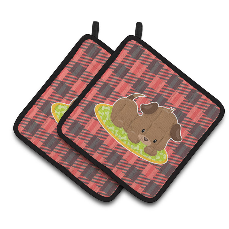 Caroline's Treasures Striped Polyester Potholder