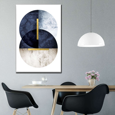 Dark Navy Canvas Print On Canvas Print