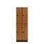 Casier de rangement en bois à 2 colonnes et 2 compartiments avec serrure numérique-130219886