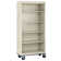 Sandusky Lee 36" W x 18" D x 78" H Steel Mobile Bookcase with 4 Adjustable Shelves by Sandusky