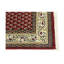 Tapis rouge Indo Botemir à motif floral rouge 4 pi 1 po x 5 pi 11 po