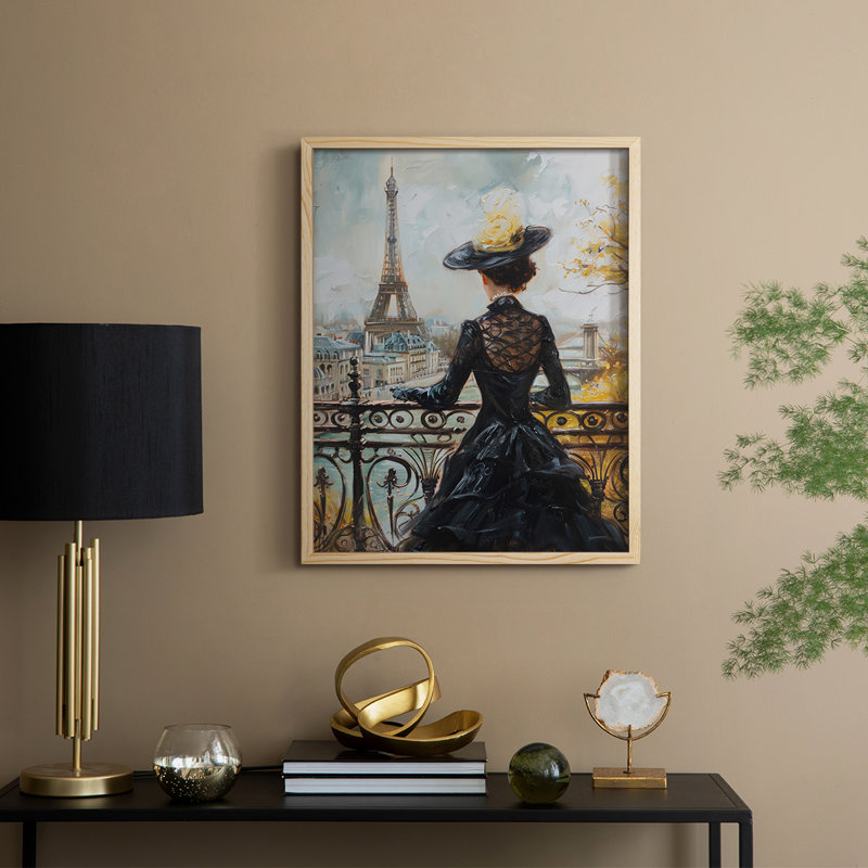 «WOMEN Series DC III», reproduction encadrée - bois massif, Naturel, H 21 po x l 17 po