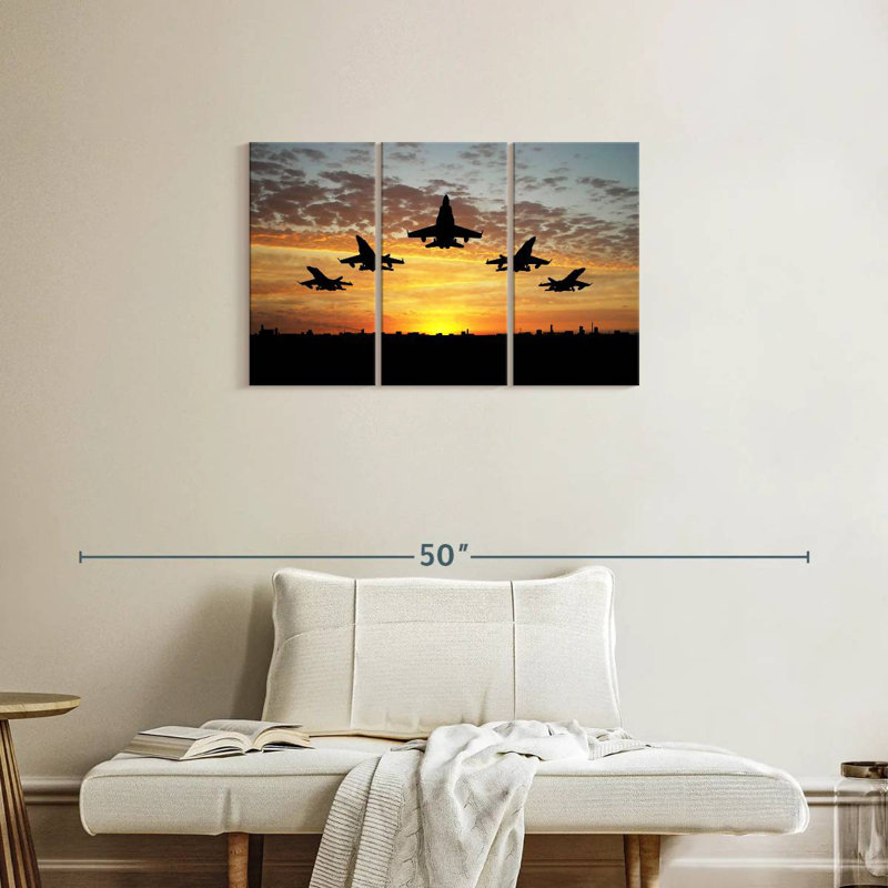 Mait Army Planes Formation, 20" H x 33" W