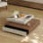 Simple rotating square stone slab coffee table
