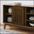 Versatile Farmhouse Style Sideboard Buffet Cabinet with Ample Storage and Solid Wood Feet for Multiple Rooms