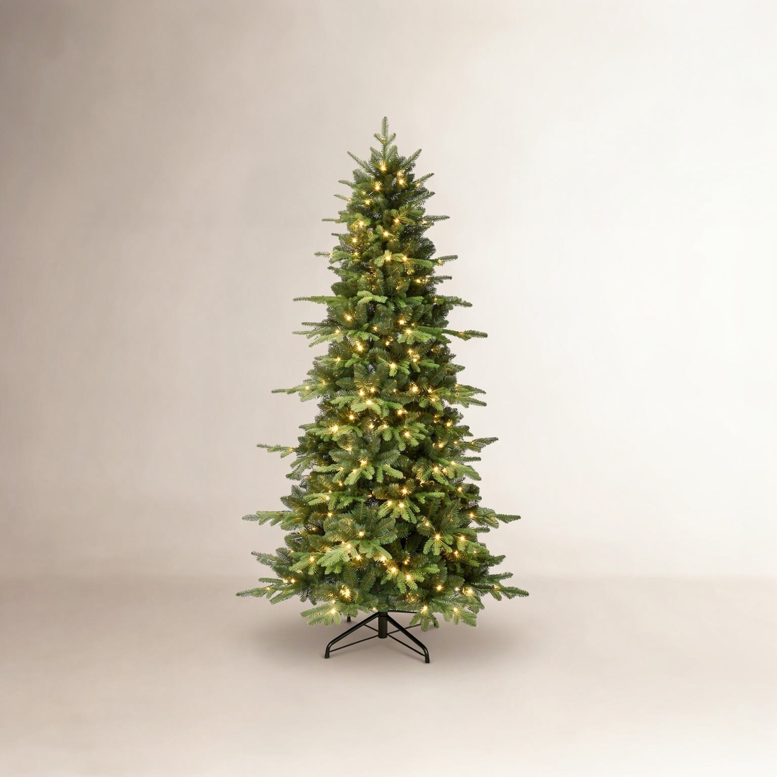Pre-Lit Spruce Christmas Tree, 7.5' H