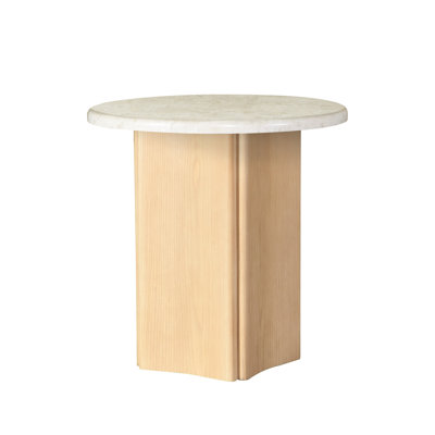 Table de bout en marbre et plateau en marbre Qwin