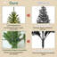 Arbre de Noël complet en PVC pré-éclairé, lumières DEL et base en métal-2022373178
