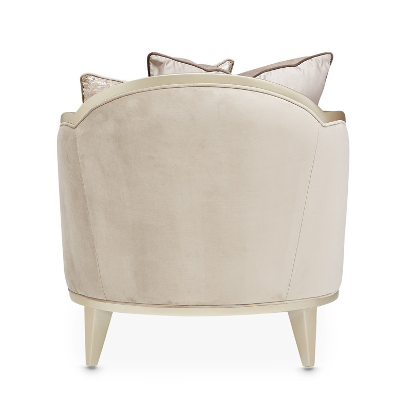 Villa Cherie Chaise Lounge, Porcini Velvet