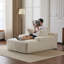 Chaise longue rembourrée en velours côtelé Modern-117430053