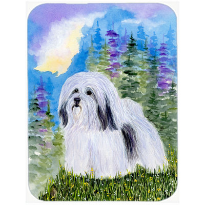 Winston Porter Havanese Glass Cutting Board