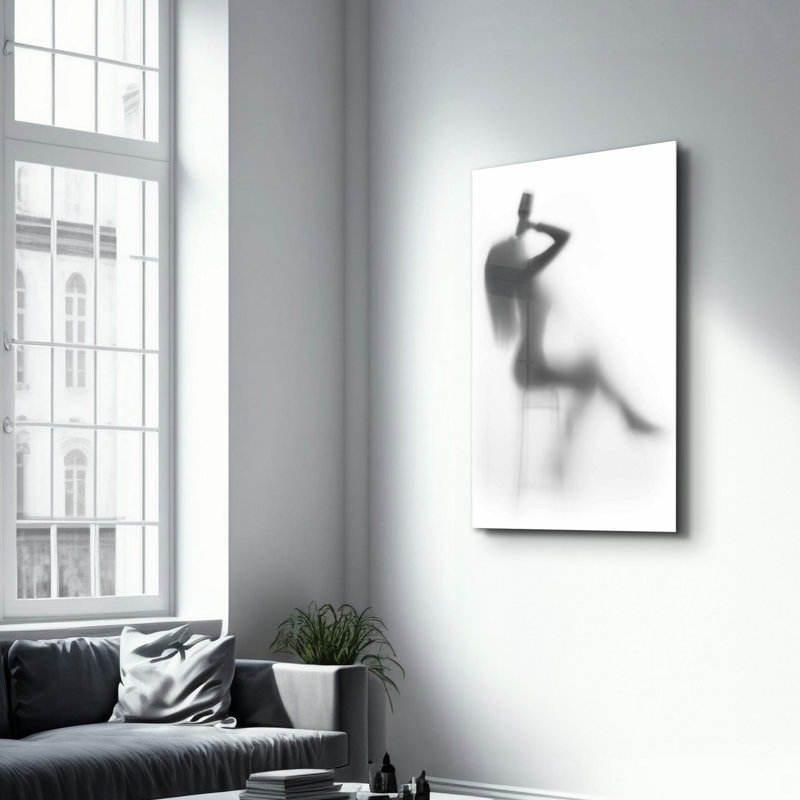 Élégante peinture murale en verre trempé de 13,8 po x 21,7 po | 100% verre trempé, épaisseur: 0,16 pouce | Imprimé UV pour des couleurs éclatantes | Parfait pour la décoration intérieure, le salon et les espaces de bureau