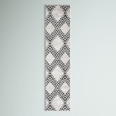 Burch Geometric Ivory/Black Area Rug