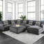 Repose-pieds rembourré de style contemporain-105516609