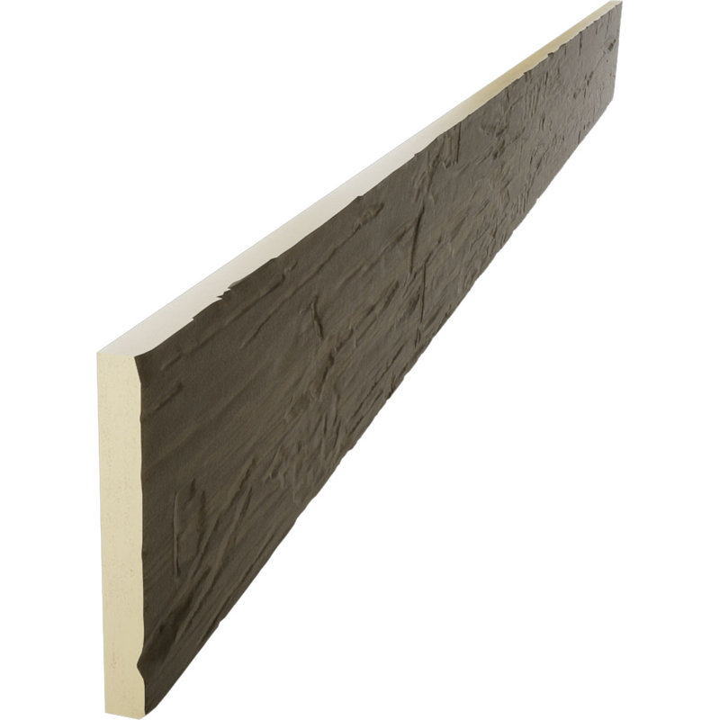 Hand Hewn Endurathane Faux Wood Beam Plank, Champagne Mist, 6" H x 72" W x 1" D