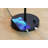 Nakuv 22.44'' Rattan and Velvet Table Lamp with USB and Outlet