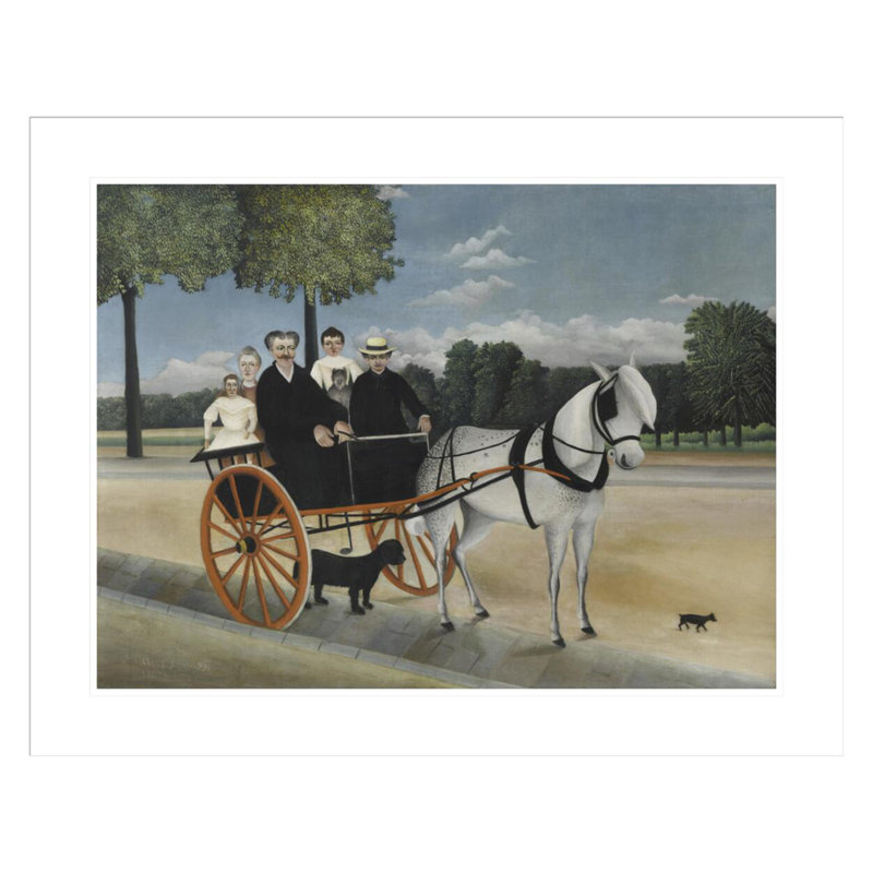 «La Carriole du père Junier» par Henri Rousseau, impression giclée encadrée, H 23,5 po x l 29,4 po