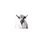 Art mural en toile 24 po x 36 po Highland Black and White