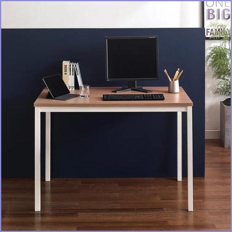 Bureaux, bois contemporain & amp; Bureau d'ordinateur en métal | Finition chêne | Bois massif
