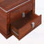Table de chevet Mid-Century avec 2 tiroirs et table d'appoint-263662355