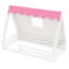 Lit simple au sol avec tente et lit en bois massif-1372897583-1372897556
