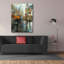 «Manhattan Orange Umbrella» par Mark Lague, art mural sur toile-622192445