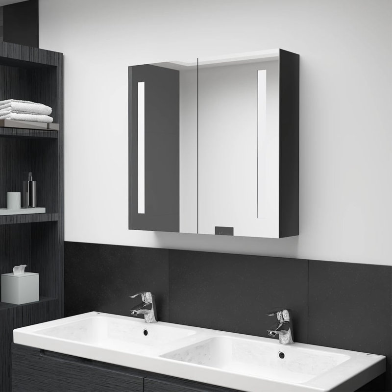 Aneri Bathroom Cabinet, Black