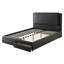 Ensemble de lit 1 pièce noir luxueux avec tiroirs de rangement FB Modern-1436144074