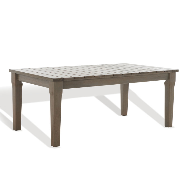 Table basse en bois Samya, Gris clair