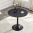 Round Dining Table, 31.5" Circle Tulip Table With Thickened Tabletop & Metal Pedestal, Mid Century Modern Bistro Table For Kitchen, Small Places, Living Room, Cafe-682282771-682282734-682282769