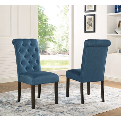 Applegate Solid Wood Tufted Asons Dining Chair