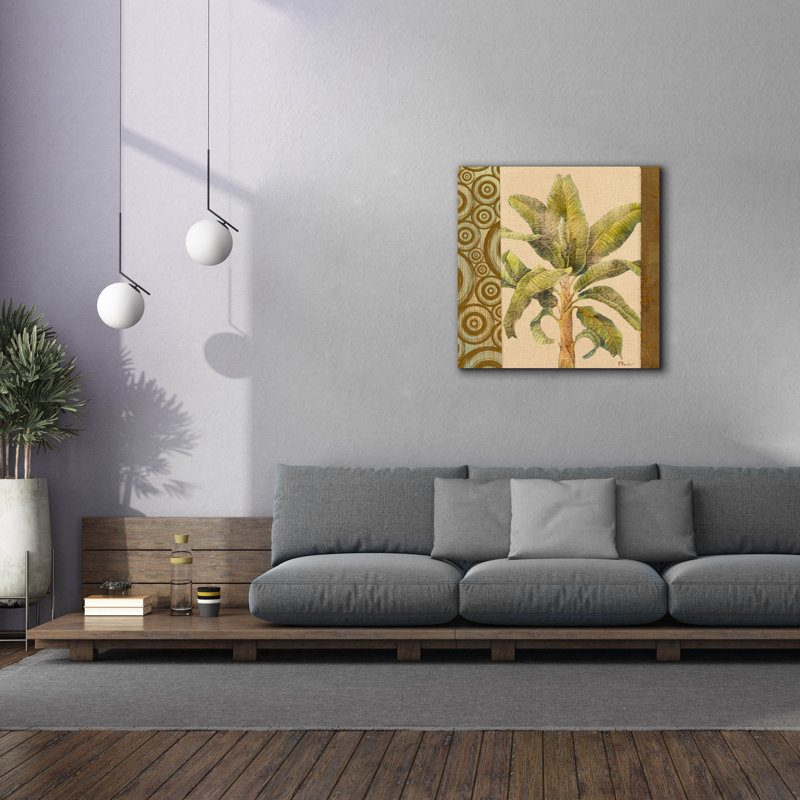 «Parlor Palm I» par Paul Brent, H 37 po x l 37 po x P 1,5 po