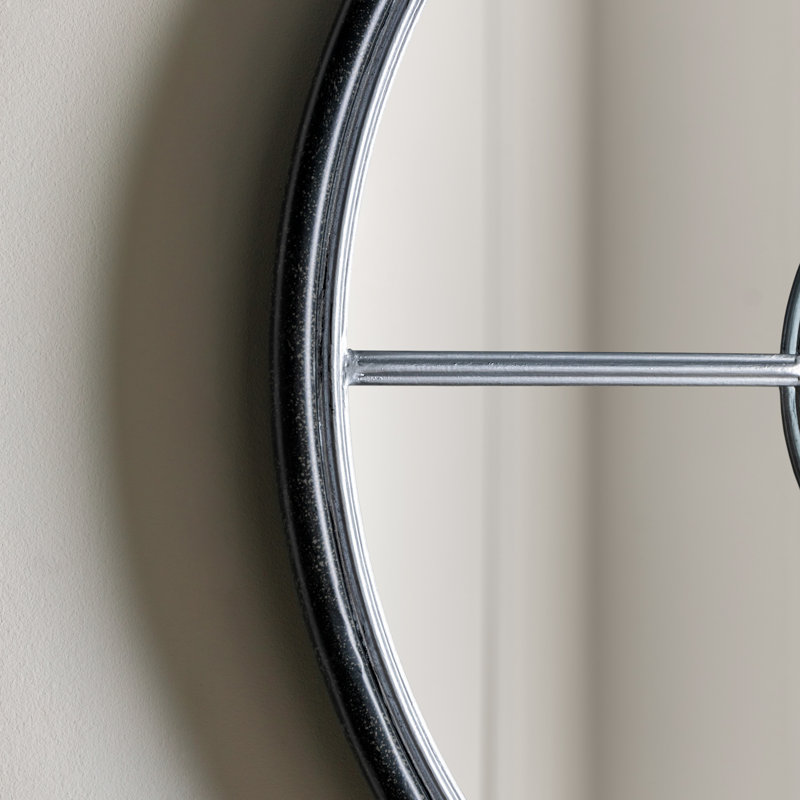 Eleck Metal Wall Mirror, 60cm H x 60cm W