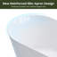 Baignoire de trempage autoportante en acrylique avec drain central 59 "x 27,5" avec tablier mince renforcé-130758829