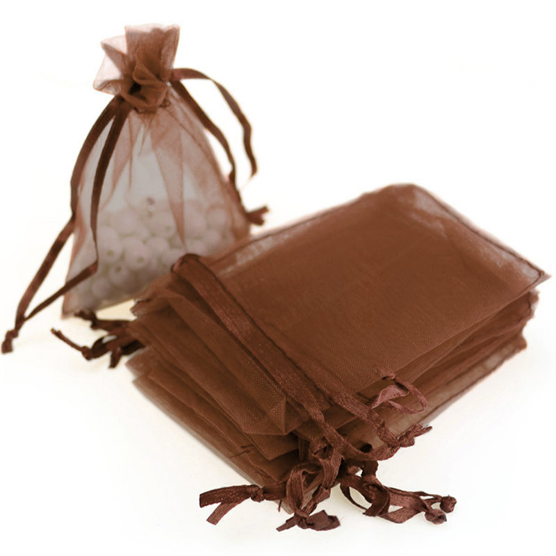 4X 6inch Organza, Café, H 4 po x l 6 po x P 0,1 po