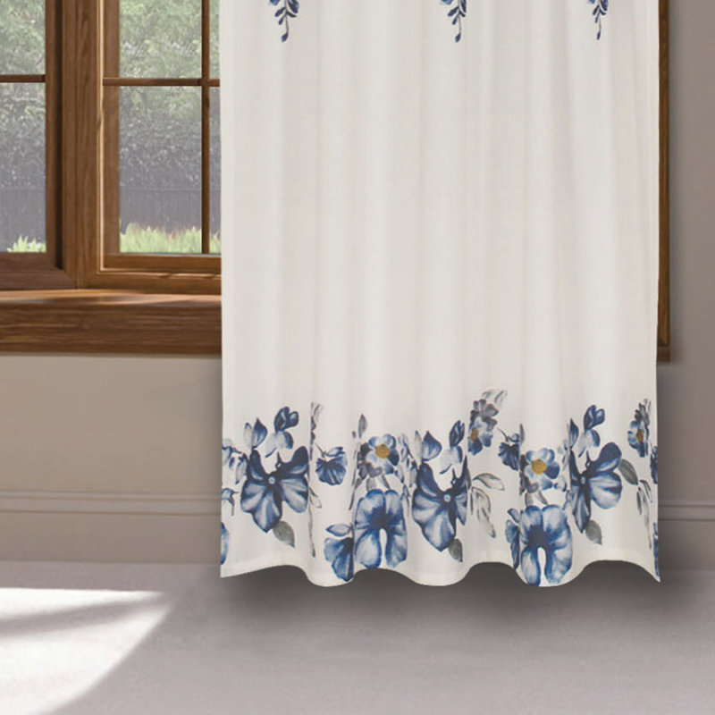 Jacqulyne Room Darkening Single Panel, Blue