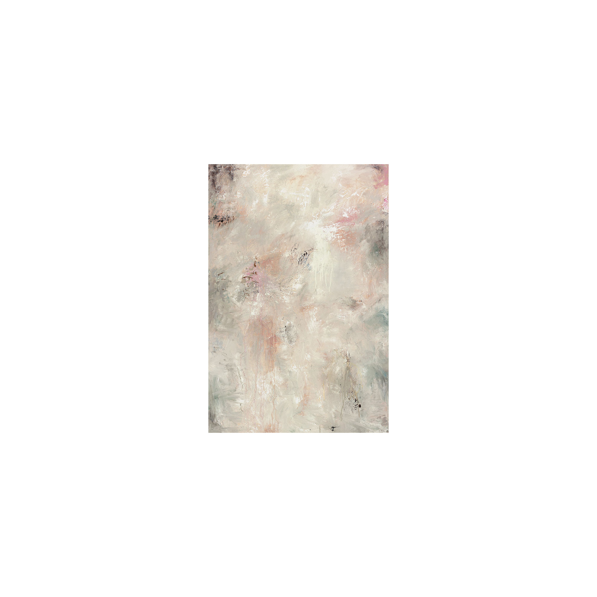 Pemanent Rosette by Samuel Kane, Glass Coat, 70" H x 47" W x 1.5" D