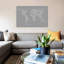 Font World Map by Michael Tompsett - Print on Canvas-42157066-56731331