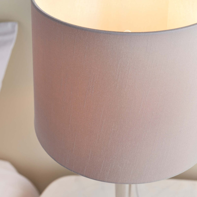 Folds 51.5Cm Silver Table Lamp Set