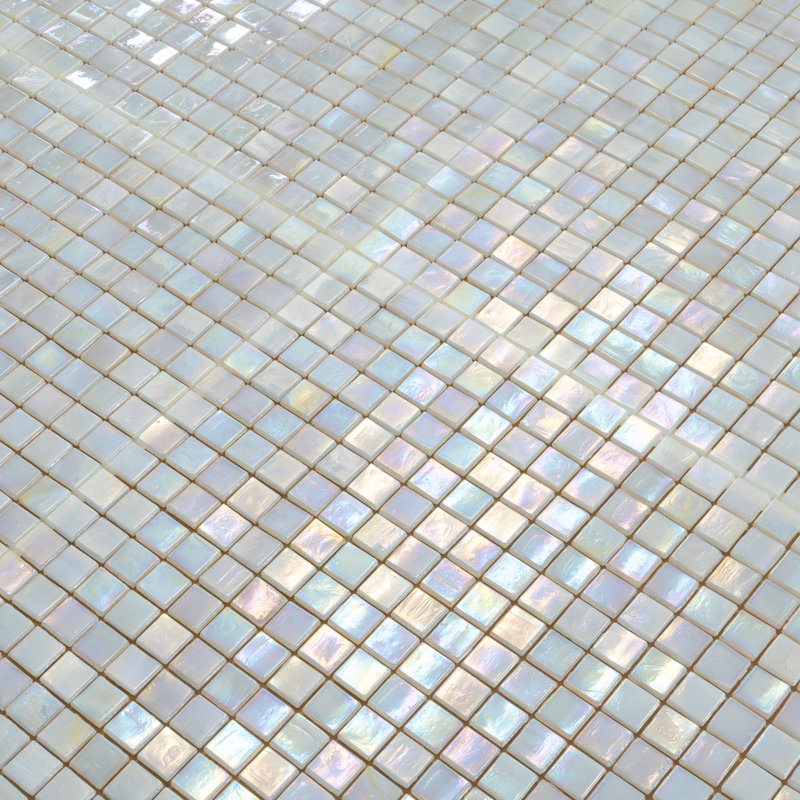 Skosh 0.6" x 0.6" Glass Grid Mosaic Wall & Floor Tile