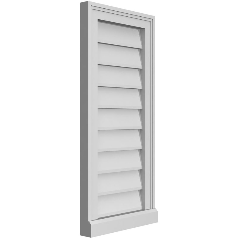 Cadre de seuil Brickmould, brun clair apprêté, H 30 po x l 14 po x P 2 po