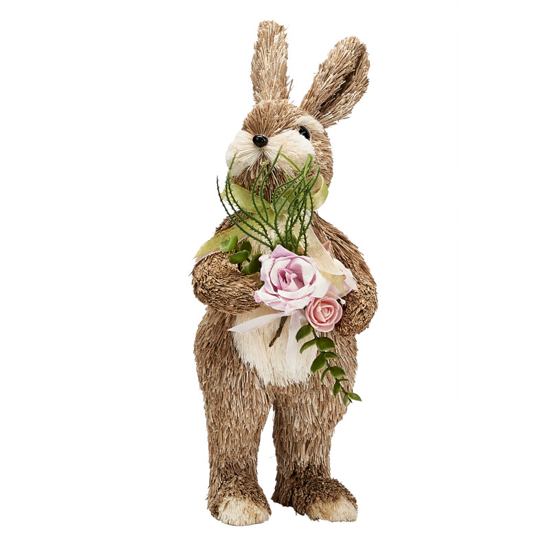 Lapin de Pâques avec bouquet 12 po