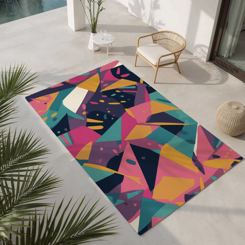 Tapis intérieur et extérieur Kinetic Fields, Rectangle 1 pi 6 po x 2 pi 6 po