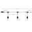 Jonida Outdoor - 50' Patio Lights with 15 Vintage-Style LED Edison Bulbs and Hanging Sockets