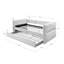 Luxueux lit de jour moderne gigogne escamotable capitonné 1 pièce-14366972