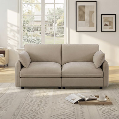78" Modern Upholstered Sofa